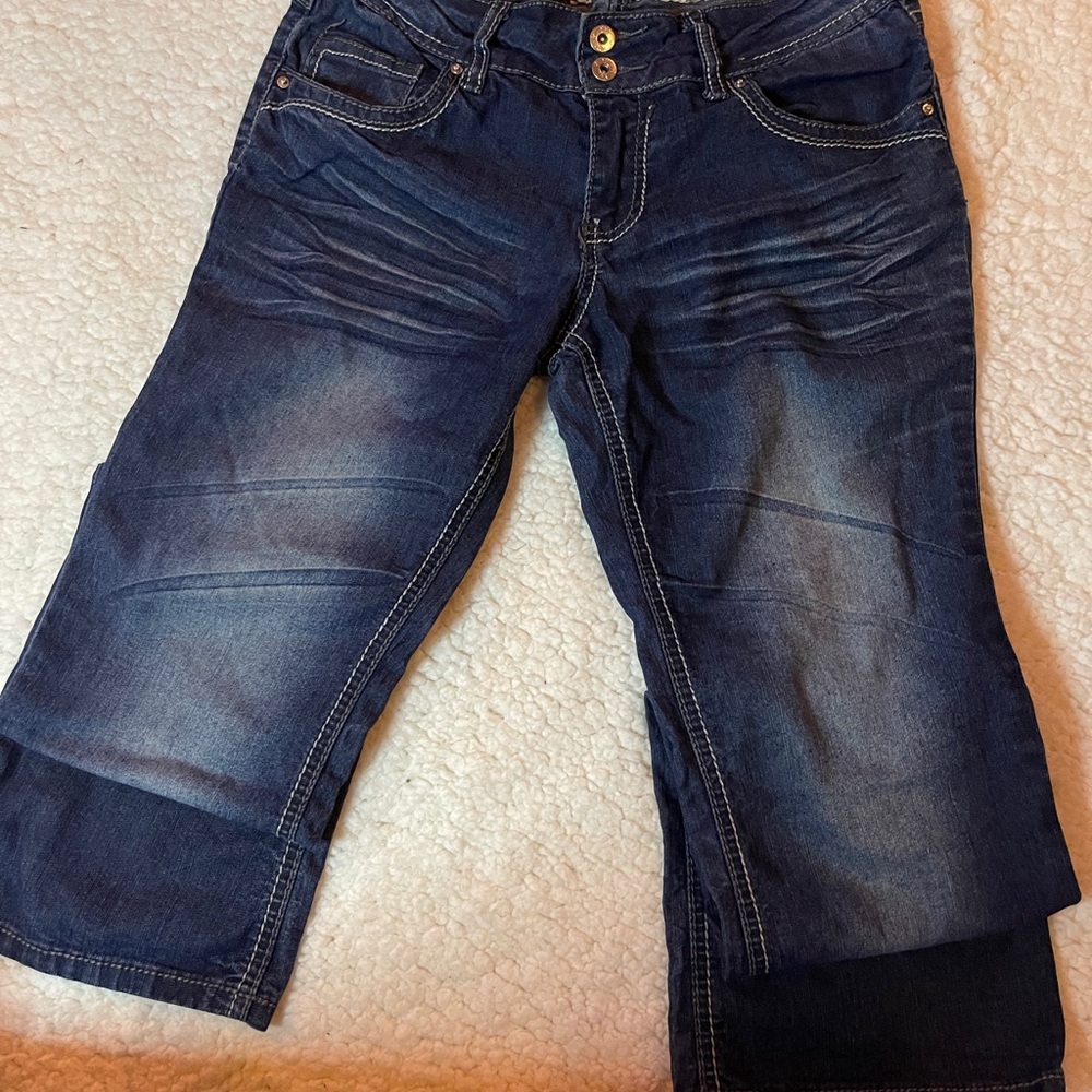 YMI Blue Flare Wide Leg Denim
